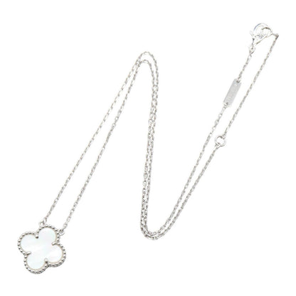 Van Cleef & Arpels Necklace Vintage Alhambra Mother of Pearl 18K White Gold — view 2