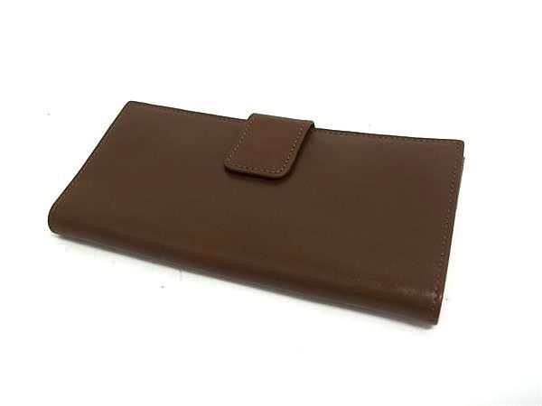 Gucci Wallet Bamboo Flap 035 0 Brown Leather Hook Bifold Vintage Gold — view 2