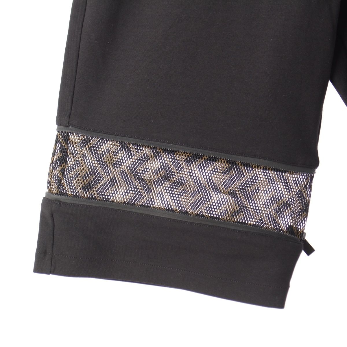 Fendi Mesh Zip Zucca Shorts Black 48 — view 4