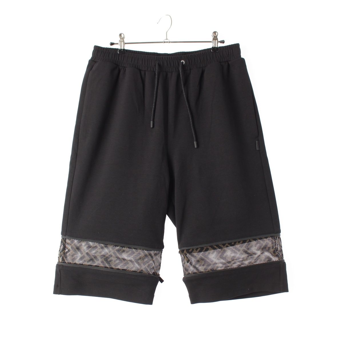 Fendi Mesh Zip Zucca Shorts Black 48