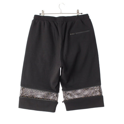 Fendi Mesh Zip Zucca Shorts Black 48 — view 2
