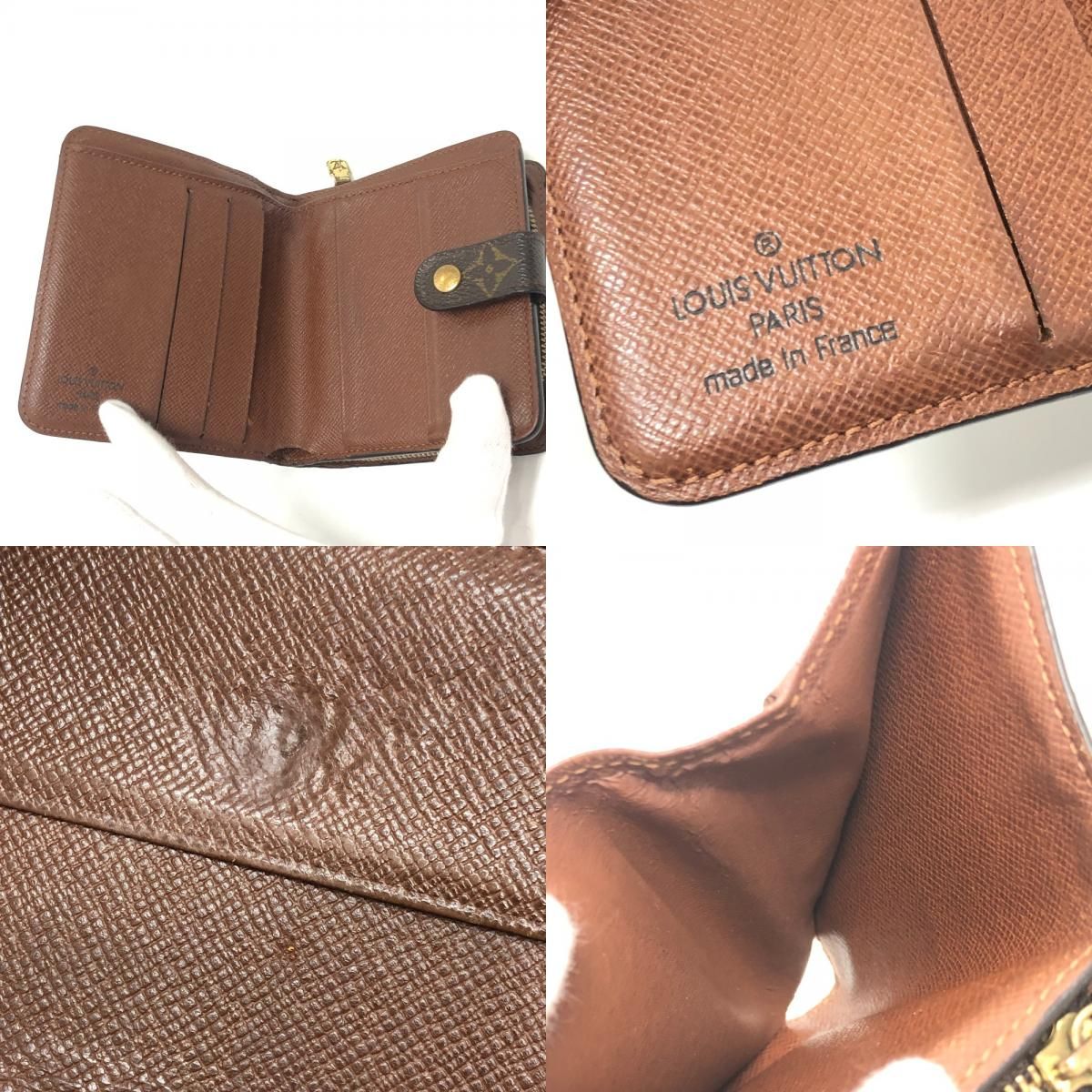 Louis Vuitton Compact Zip Monogram Canvas Brown Wallet — view 8