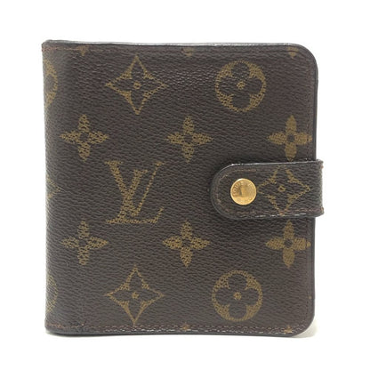 Louis Vuitton Compact Zip Monogram Canvas Brown Wallet