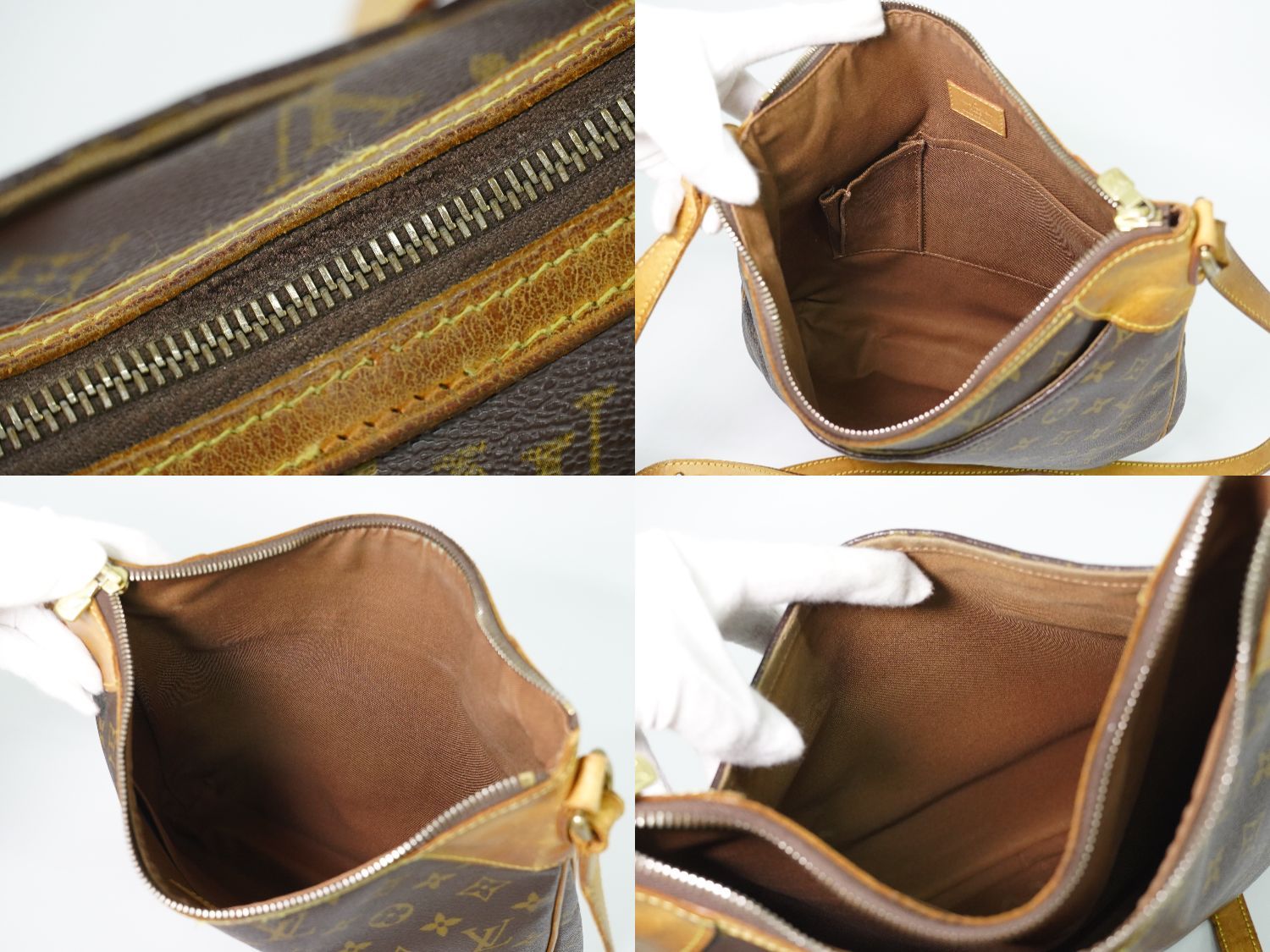 Louis Vuitton LV MM Monogram Shoulder Bag Pochette Brown Odeon Second — view 8