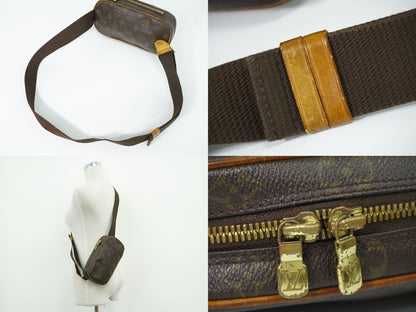 Louis Vuitton LV Pochette Gange Monogram Belt Bag Brown Second — view 6