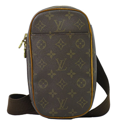 Louis Vuitton LV Pochette Gange Monogram Belt Bag Brown Second