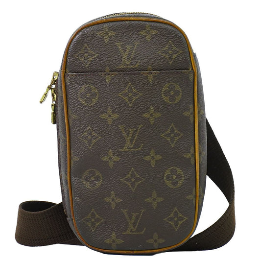 Louis Vuitton LV Pochette Gange Monogram Belt Bag Brown Second