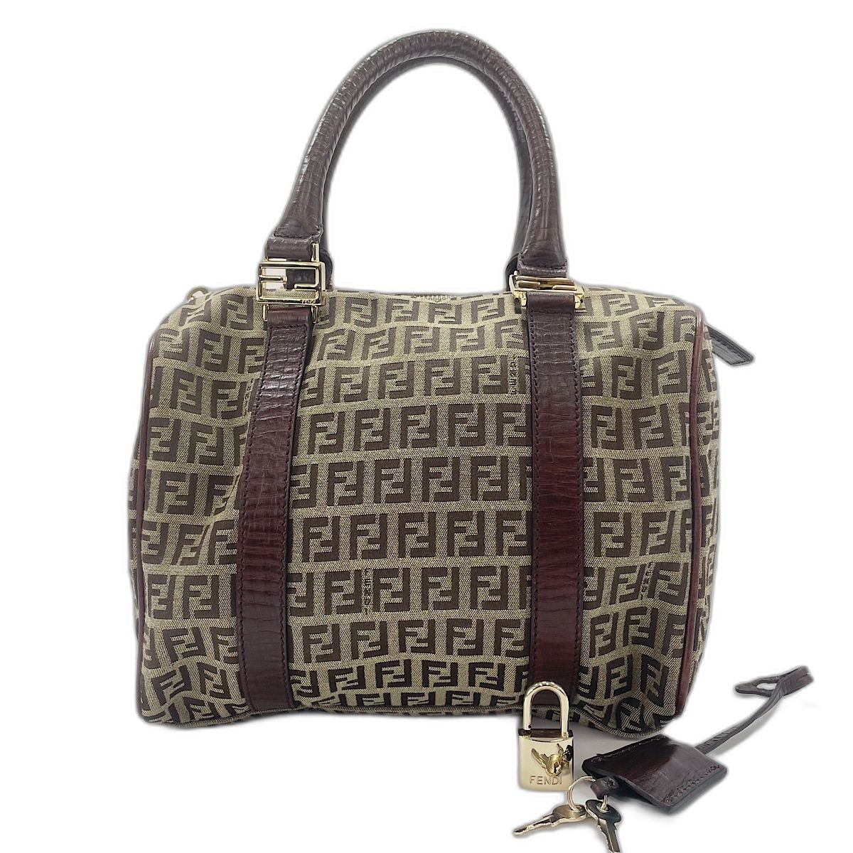 Fendi Handbag Zucchino Brown