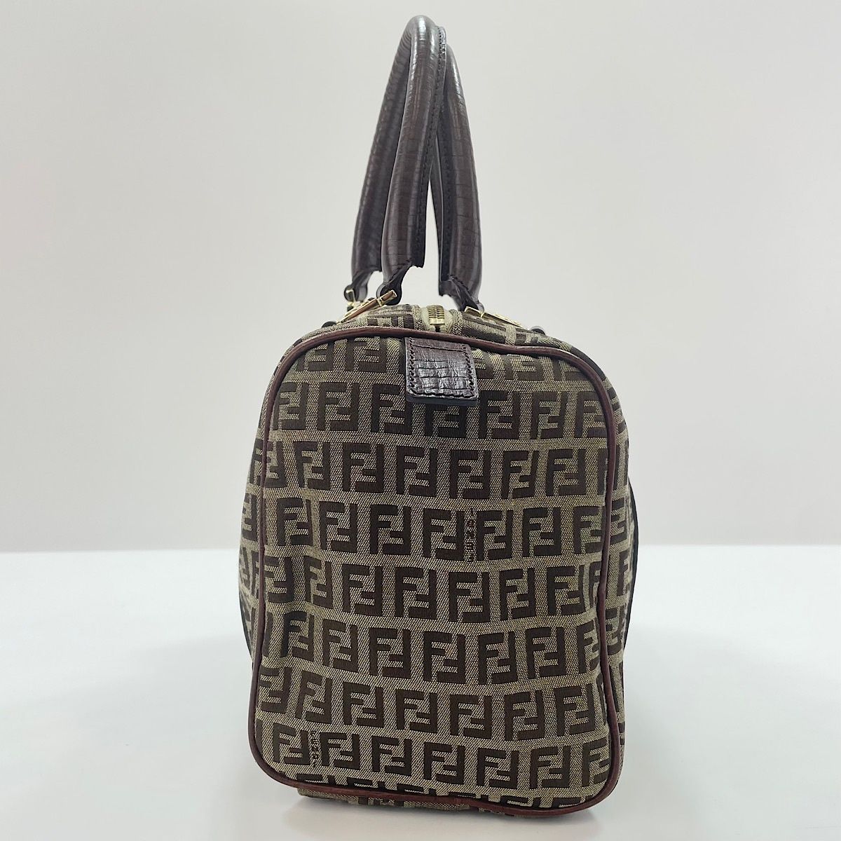 Fendi Handbag Zucchino Brown — view 6