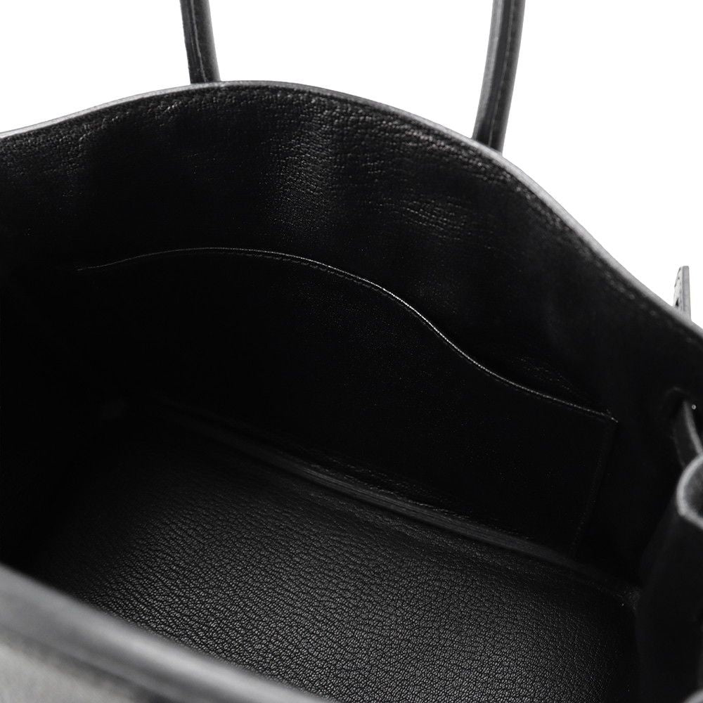 Hermes Birkin 25 Black Gold Togo Handbag — view 6