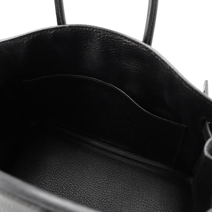 Hermes Birkin 25 Black Gold Togo Handbag — view 6