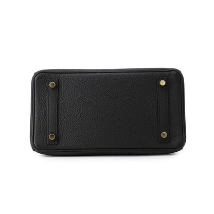 Hermes Birkin 25 Black Gold Togo Handbag — view 3