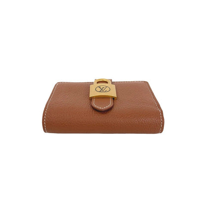 Louis Vuitton Portefeuille Lowkey Compact Leather Bifold Wallet Brown — view 6