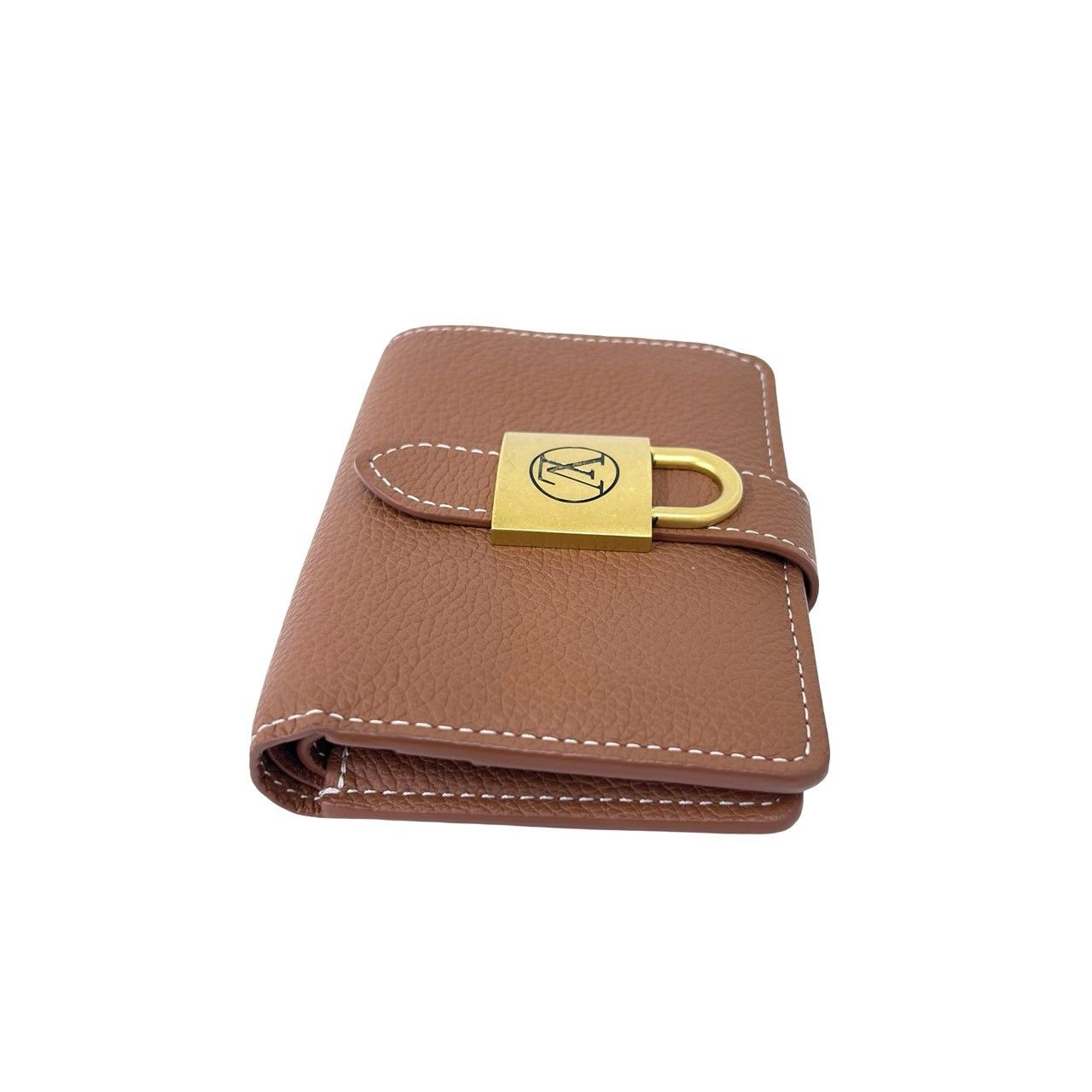 Louis Vuitton Portefeuille Lowkey Compact Leather Bifold Wallet Brown — view 5