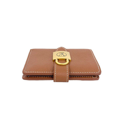 Louis Vuitton Portefeuille Lowkey Compact Leather Bifold Wallet Brown — view 3