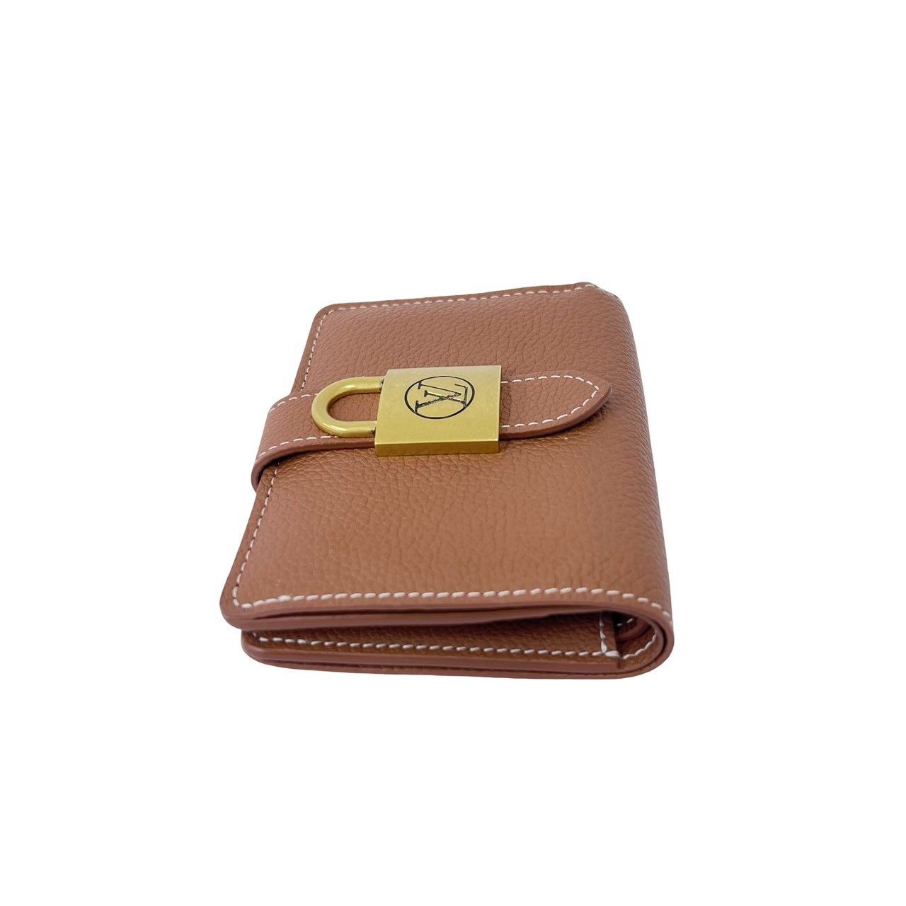 Louis Vuitton Portefeuille Lowkey Compact Leather Bifold Wallet Brown — view 4