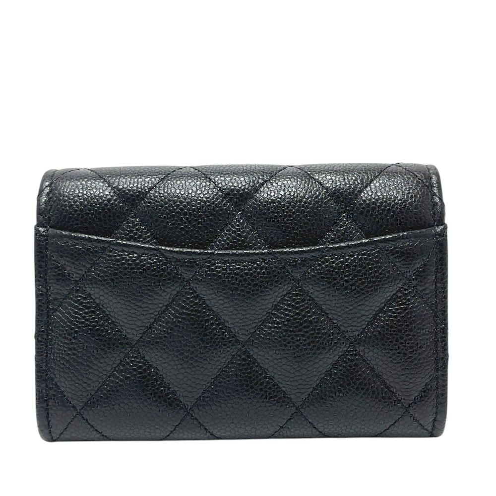 Chanel Coin Case Classicflap Card Caviar Leather Black — view 2