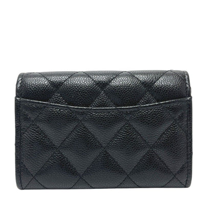 Chanel Coin Case Classicflap Card Caviar Leather Black — view 2