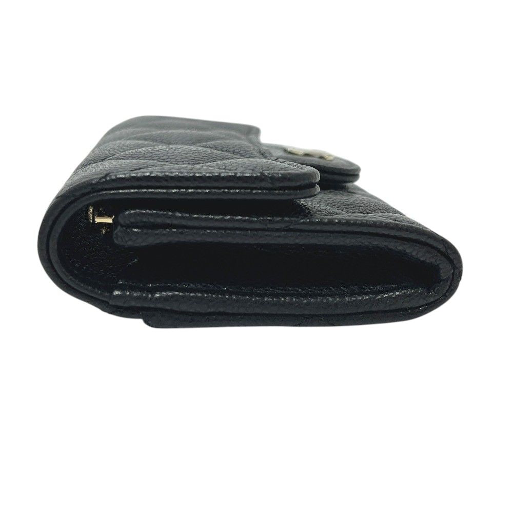 Chanel Coin Case Classicflap Card Caviar Leather Black — view 4