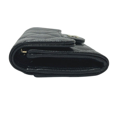 Chanel Coin Case Classicflap Card Caviar Leather Black — view 4