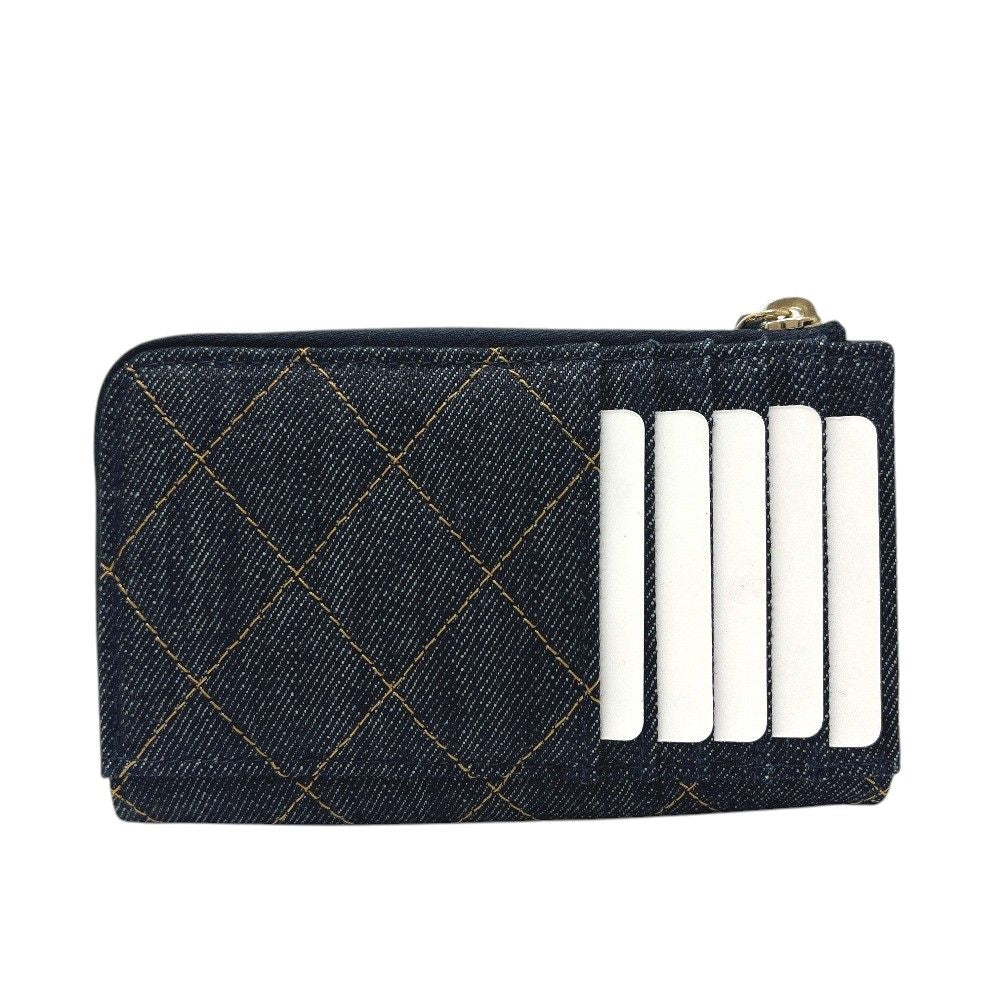 Chanel Coin Case Classicflap Card Denim Blue — view 2