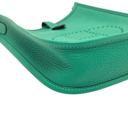 Hermes Shoulder Bag Evelyne TPM 16 Taurillon Clemence Vert Green — view 6