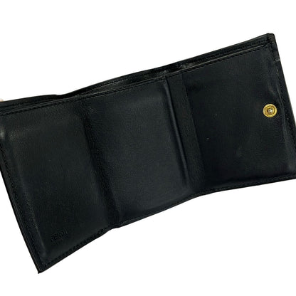 Fendi Trifold Wallet Bugs Black Leather — view 3