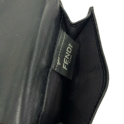 Fendi Trifold Wallet Bugs Black Leather — view 4