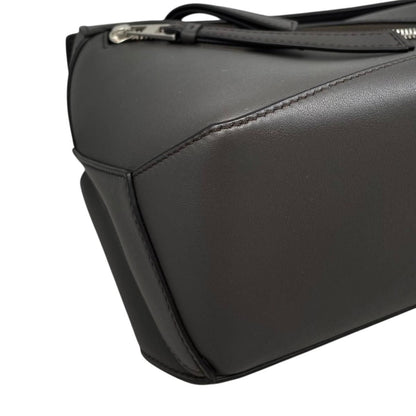 Loewe Belt Bag Puzzle Small Classiccalfskin Anagram Logo Darkgray Silver — view 7