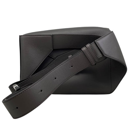 Loewe Belt Bag Puzzle Small Classiccalfskin Anagram Logo Darkgray Silver — view 3