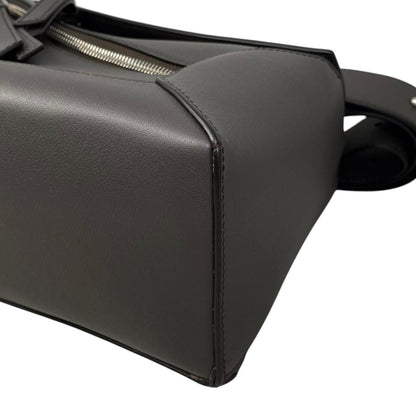 Loewe Belt Bag Puzzle Small Classiccalfskin Anagram Logo Darkgray Silver — view 8