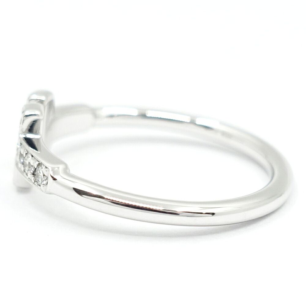 Tiffany & Co 18K White Gold T Diamond Ring — view 6