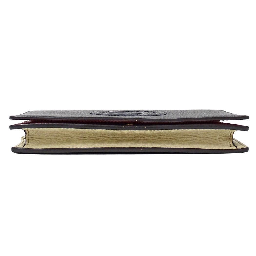 Gucci Wallet Shoulder Soho Leather Navy Chain — view 3