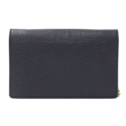 Gucci Wallet Shoulder Soho Leather Navy Chain — view 2
