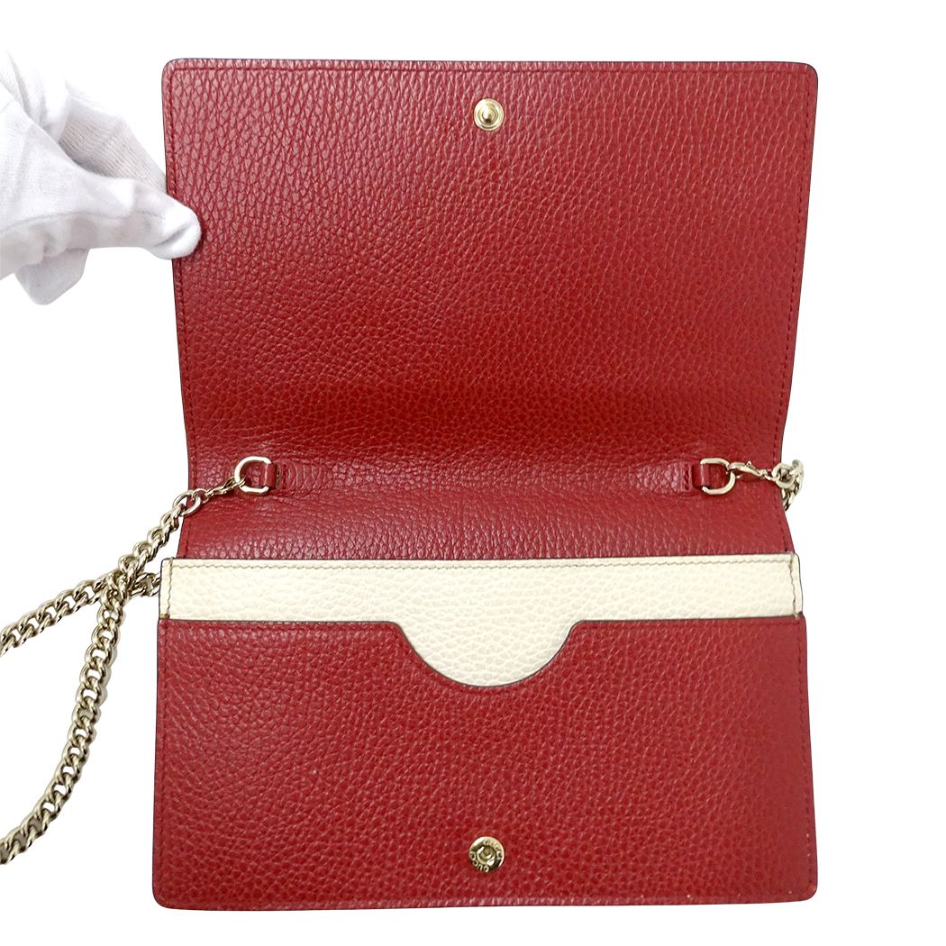 Gucci Wallet Shoulder Soho Leather Navy Chain — view 5