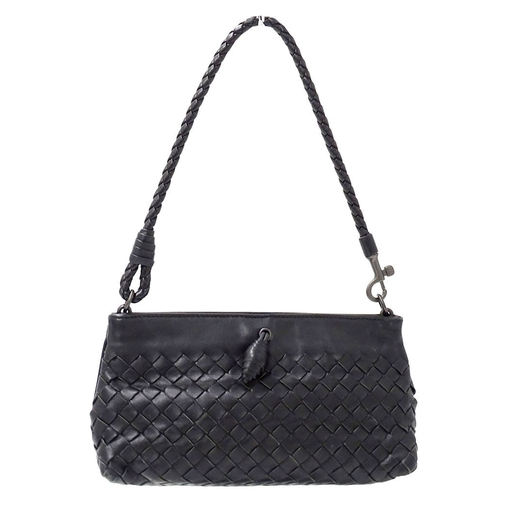 Bottega Veneta Intrecht Leather Black Mini Bag Small — view 2