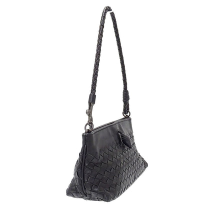 Bottega Veneta Intrecht Leather Black Mini Bag Small — view 4