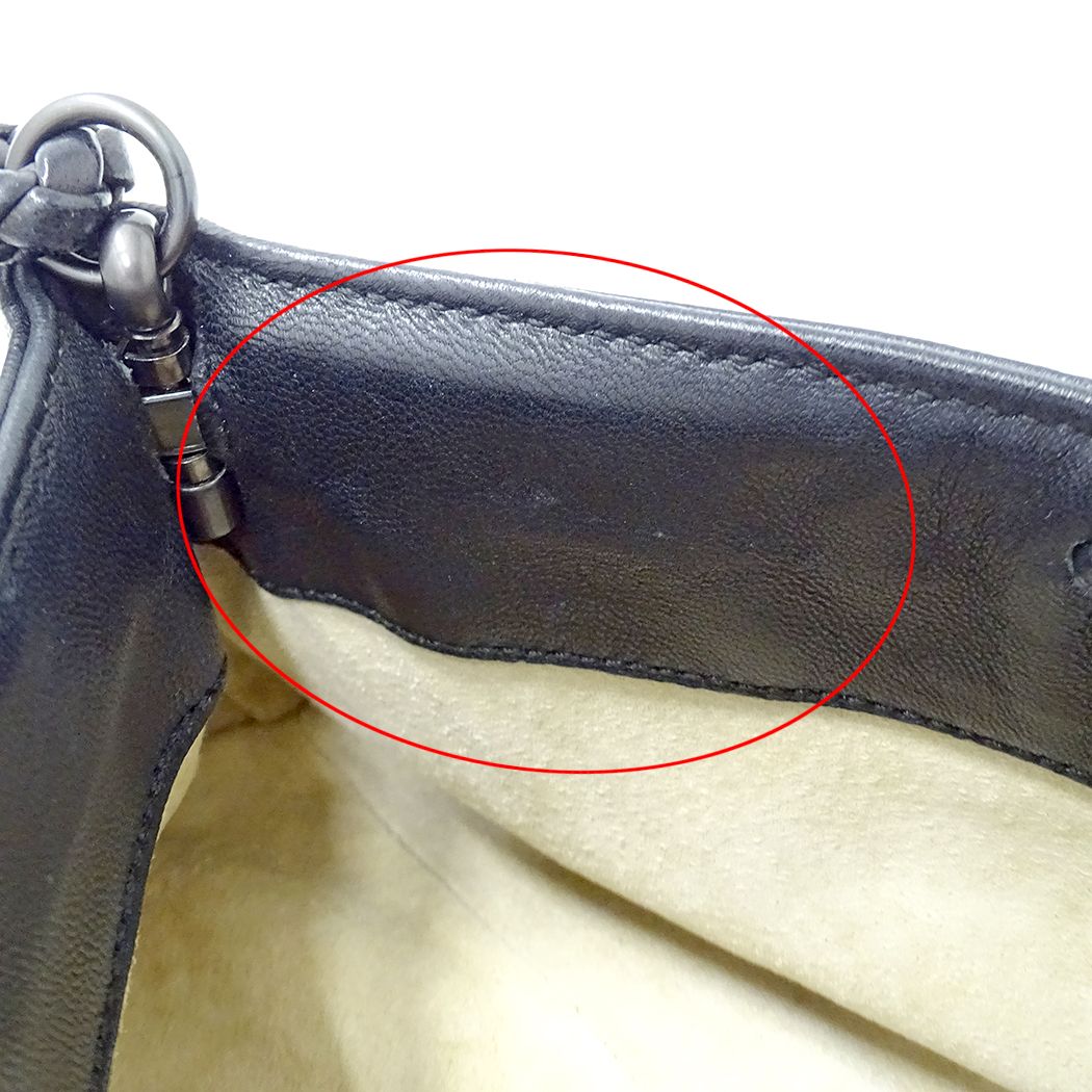 Bottega Veneta Intrecht Leather Black Mini Bag Small — view 7