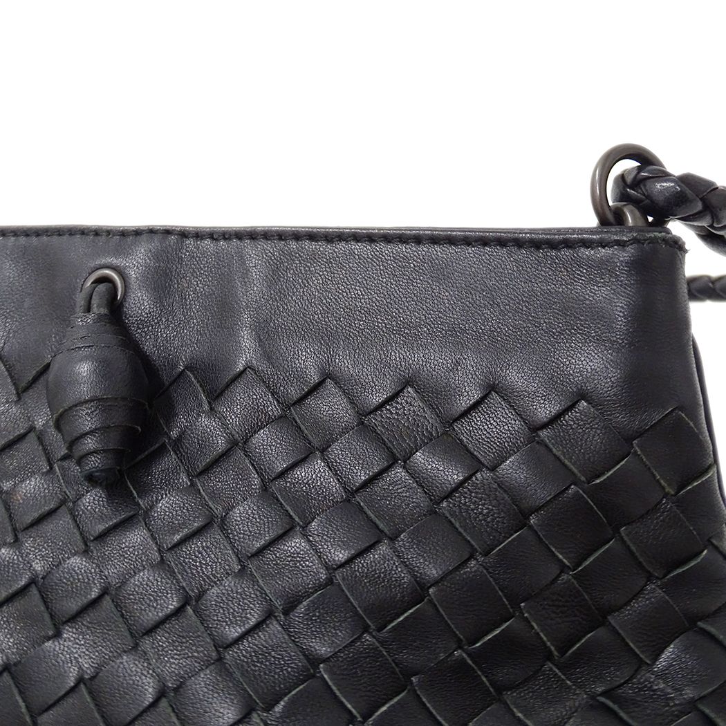 Bottega Veneta Intrecht Leather Black Mini Bag Small — view 8