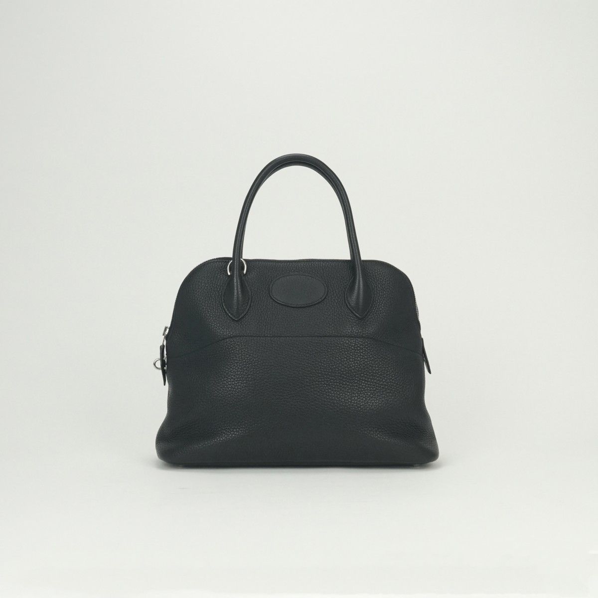 Hermes Bolide 31 Tote Shoulder Bag Taurillon Clemence Noir Black Silver 2-Way