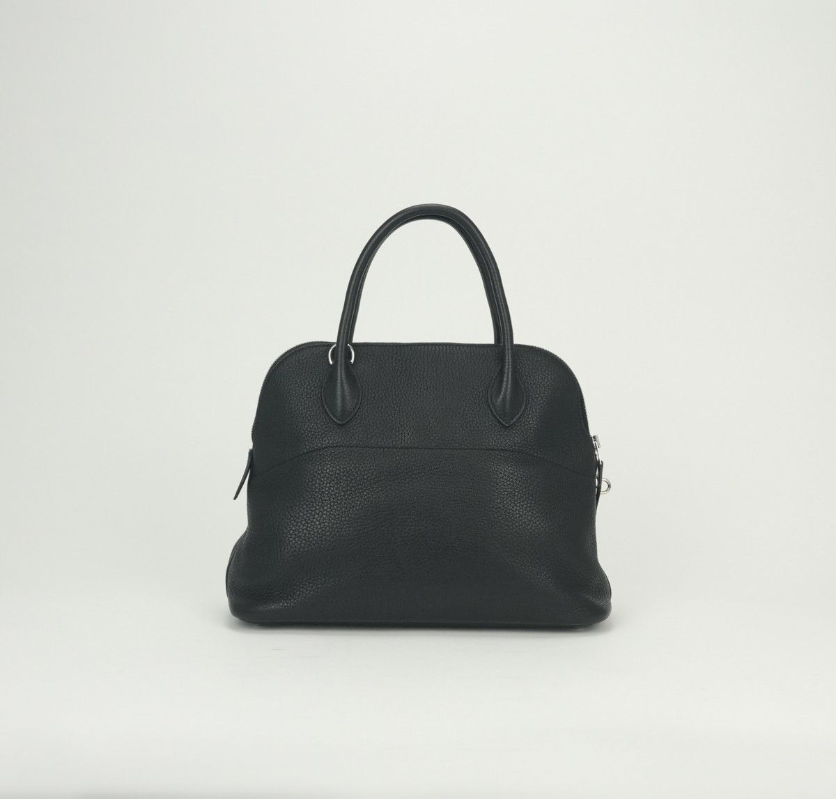 Hermes Bolide 31 Tote Shoulder Bag Taurillon Clemence Noir Black Silver 2-Way — view 3