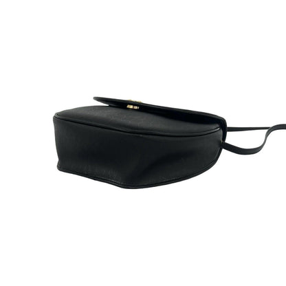 Dior Vintage Honeycomb Logo Leather Mini Shoulder Bag Crossbody Black — view 8