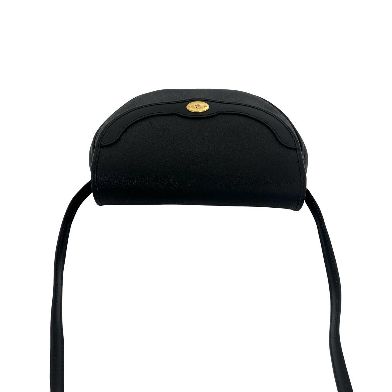 Dior Vintage Honeycomb Logo Leather Mini Shoulder Bag Crossbody Black — view 4