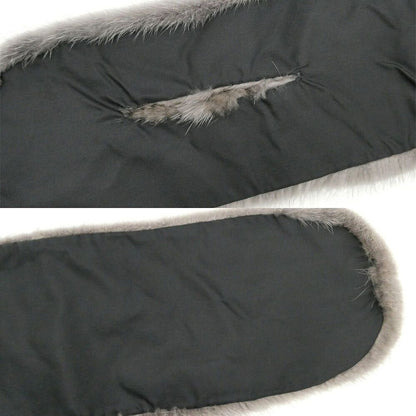 Louis Vuitton Monogram Fur Gray Scarf — view 8