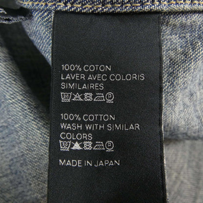 Celine Union Chien Wash Denim Cropped Shirt Triomphe — view 3