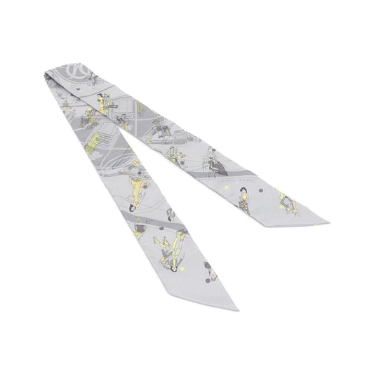 Hermes Ex Libris les Parisienne Twilly Scarf