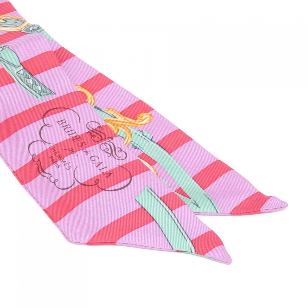 Hermes Brides de Gala Bayadere Twilly Scarf — view 2