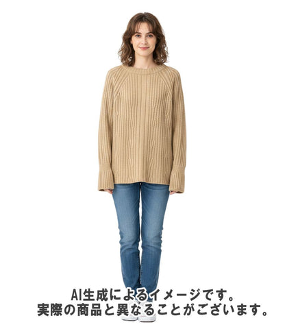 Hermes Long Sleeve Knit Cable Camel 36 Sweater — view 8