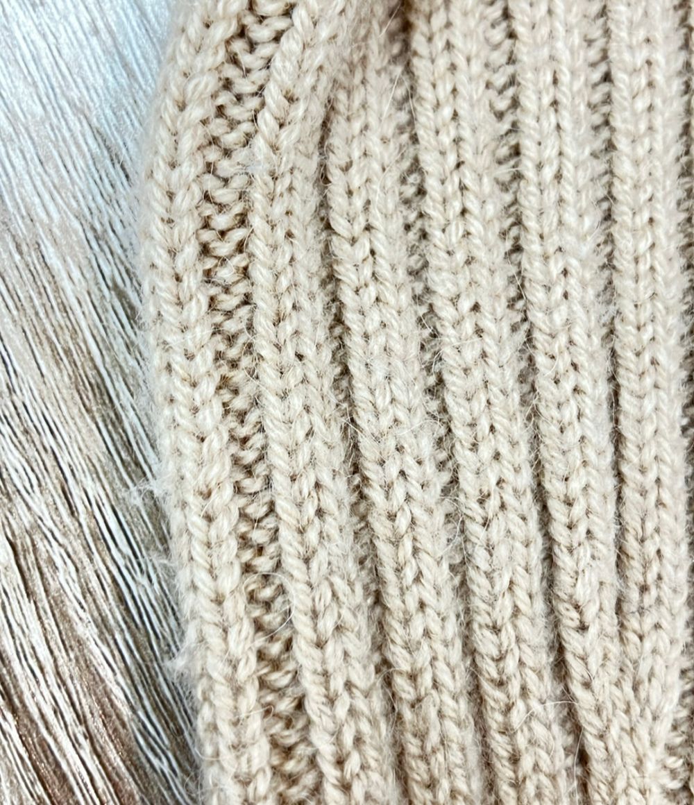 Hermes Long Sleeve Knit Cable Camel 36 Sweater — view 7