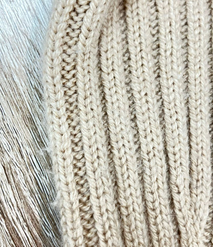 Hermes Long Sleeve Knit Cable Camel 36 Sweater — view 7